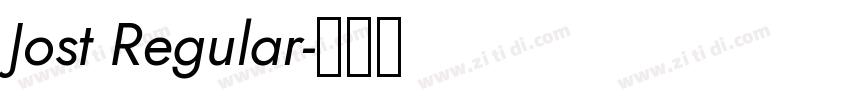 Jost Regular字体转换